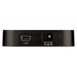 Hub USB D-Link DUB-H4 , 4x USB 2.0 , Alimentare , Negru